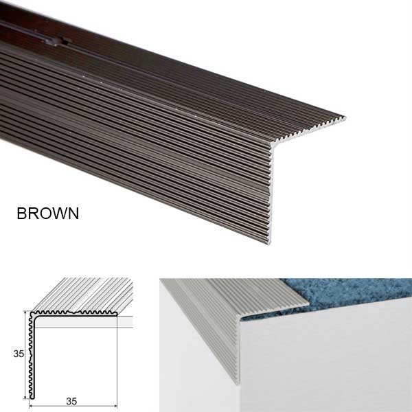 Self Adhesive Aluminium Stair Nosing for Edge Protection