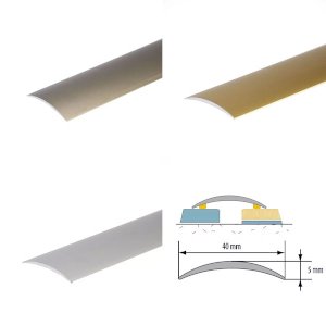 Anodised Self Adhesive Aluminium Door Bar Edge Floor Trim Threshold
