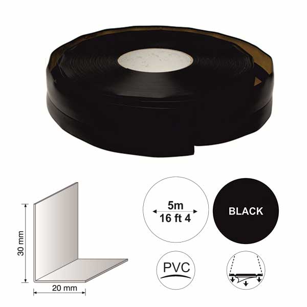 Self Adhesive Flexible PVC Skirting Board 5m Long