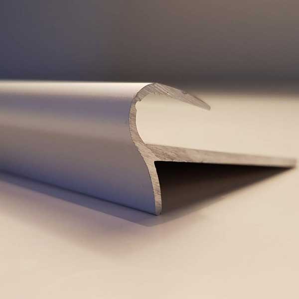 Silver Step Floor Stair Nosing Edge Trim - 14 to 16mm Flooring