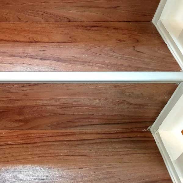 Silver Step Floor Stair Nosing Edge Trim - 14 to 16mm Flooring