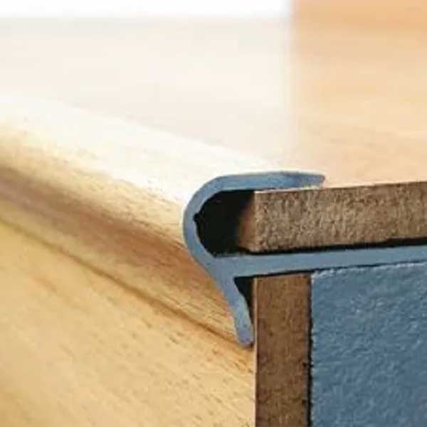 Silver Step Floor Stair Nosing Edge Trim - 14 to 16mm Flooring