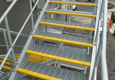 Commercial stair nosing installation providing safety and compliance in a UK business