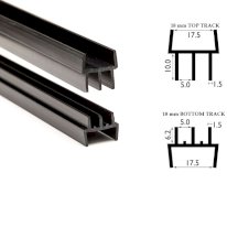Stylish & Versatile Vivarium Glass Track Double Channel 4mm Top & Bottom
