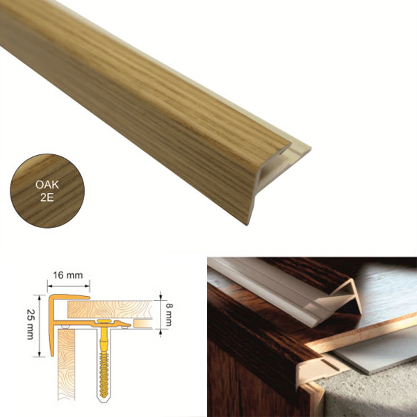 UPVC Push-In Stair Nosing Profiles for Stair Step Edges