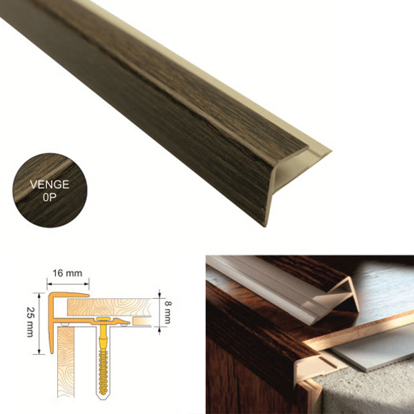 UPVC Push-In Stair Nosing Profiles for Stair Step Edges