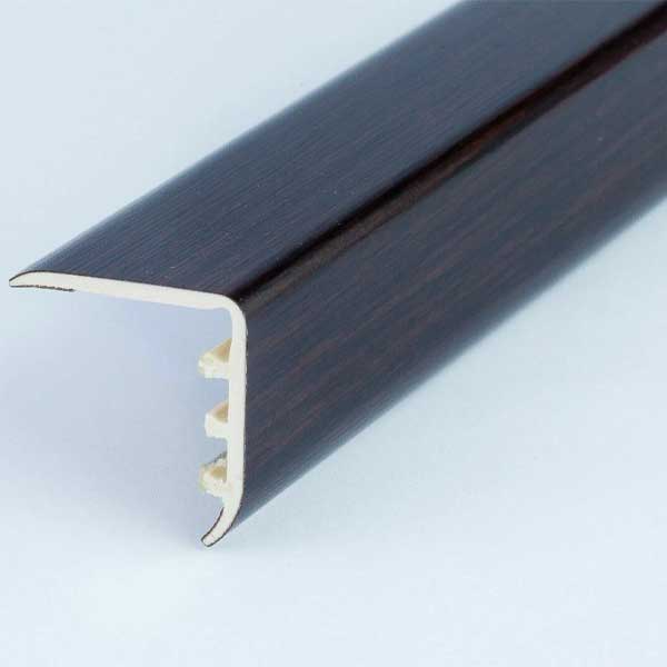 Wood Effect UPVC Stair Nosing Edge Trim for Safe Steps